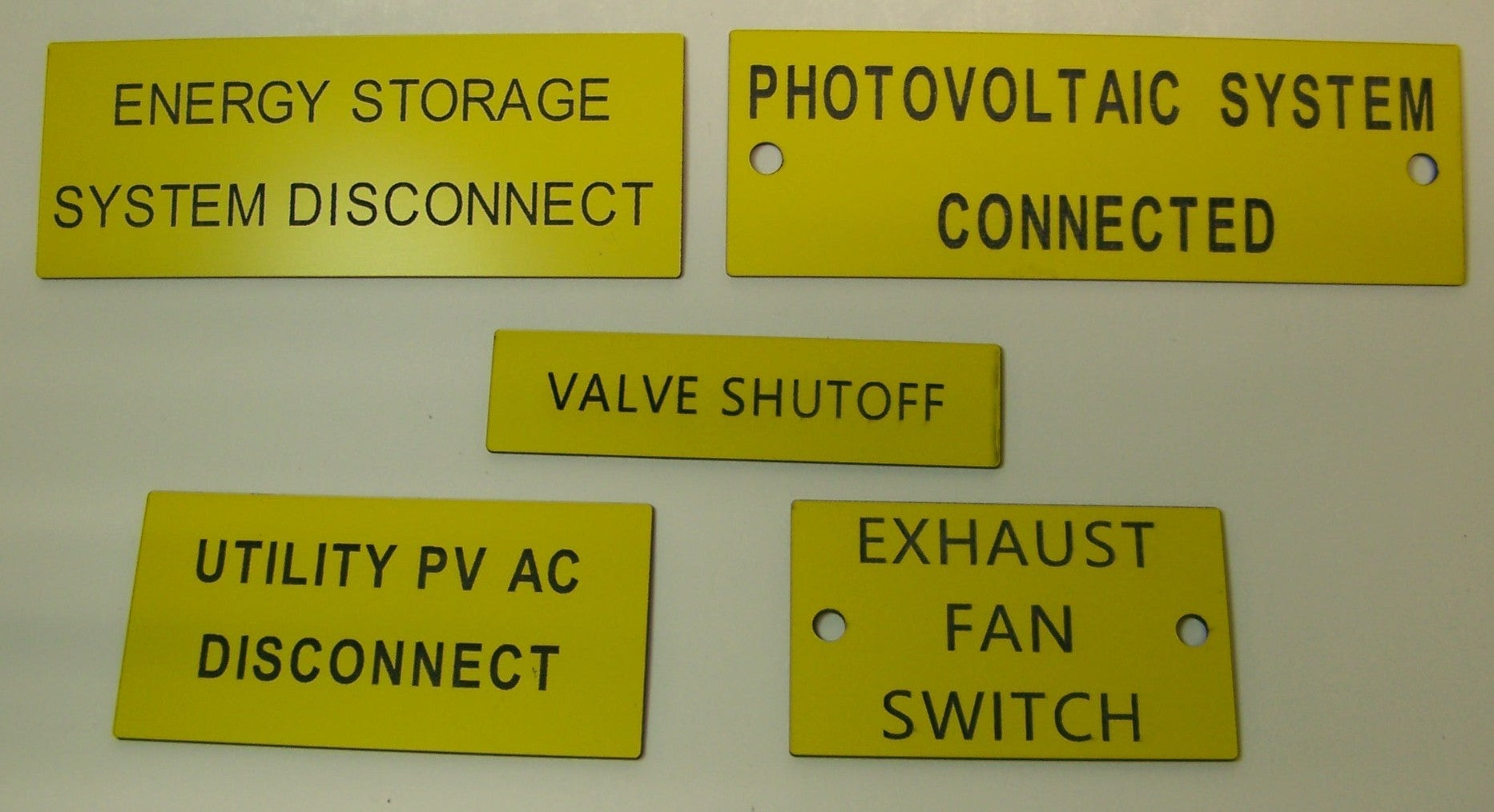 Placards and Nameplates Laser Engraved Stocked