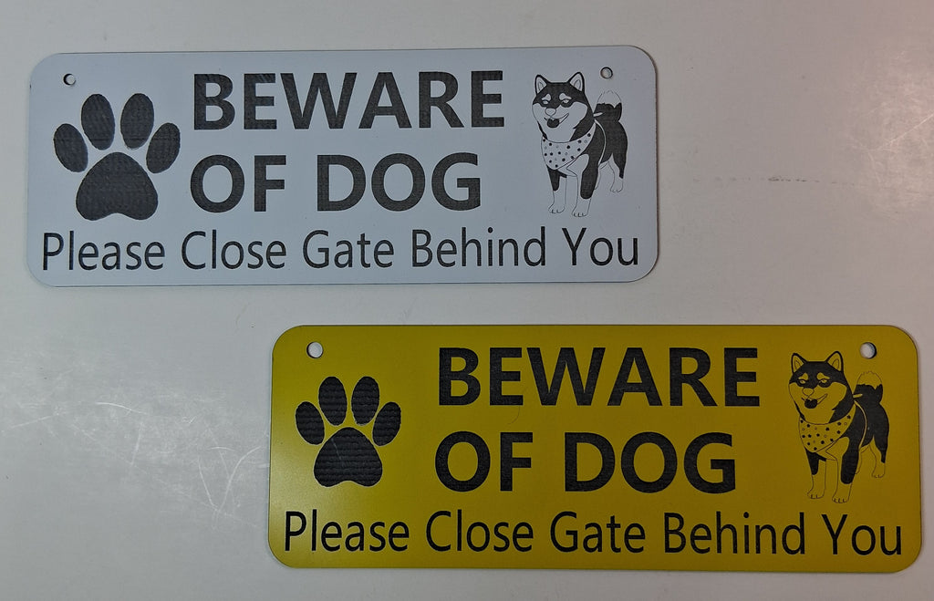 Beware of Dog Close Gate