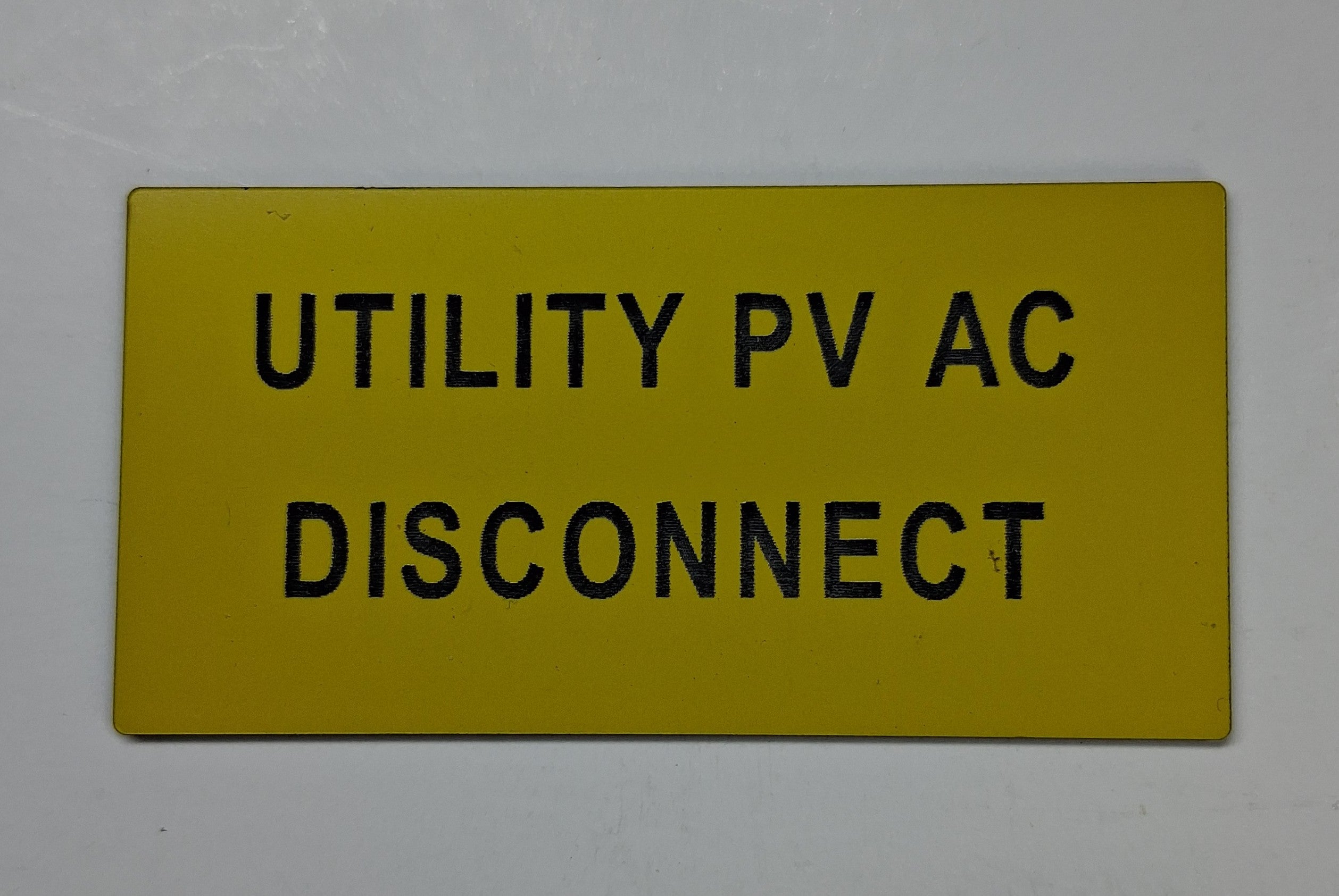 Placards and Nameplates Laser Engraved Stocked
