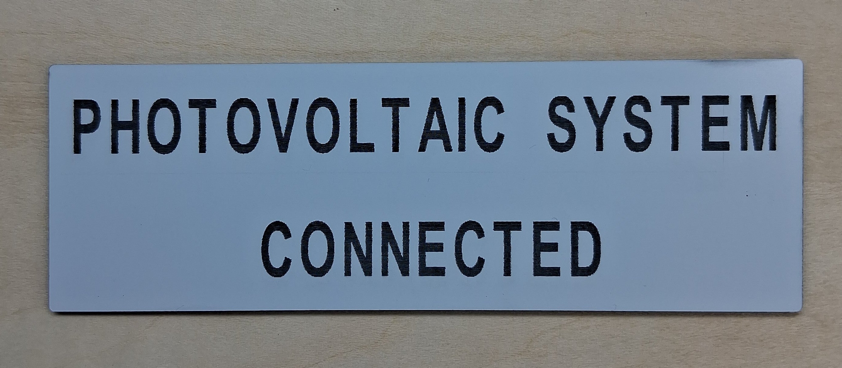 Placards and Nameplates Laser Engraved Stocked