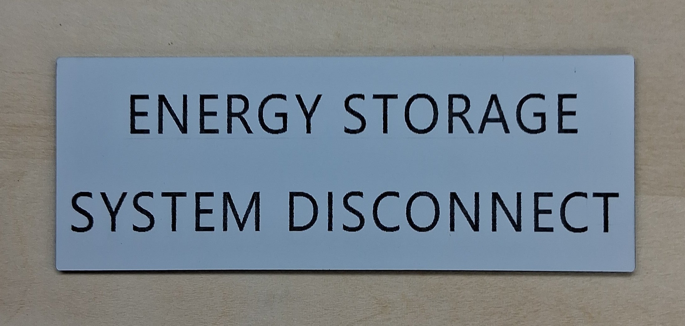 Placards and Nameplates Laser Engraved Stocked