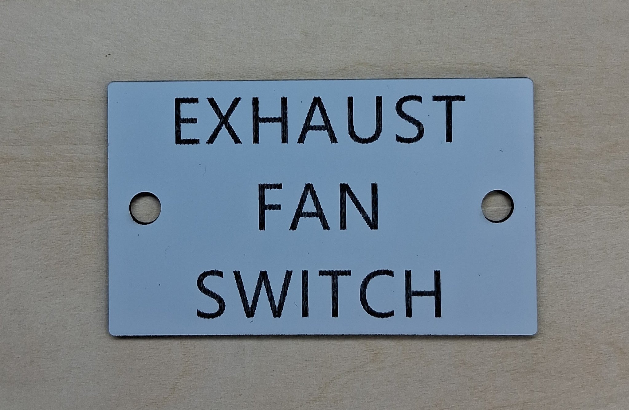 Placards and Nameplates Laser Engraved Stocked