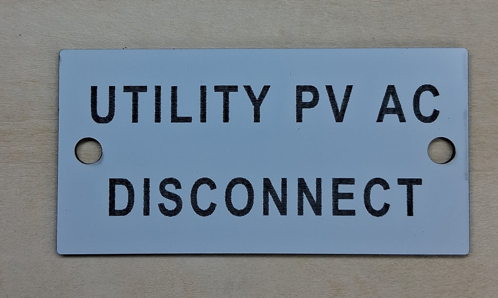 Placards and Nameplates Laser Engraved Stocked