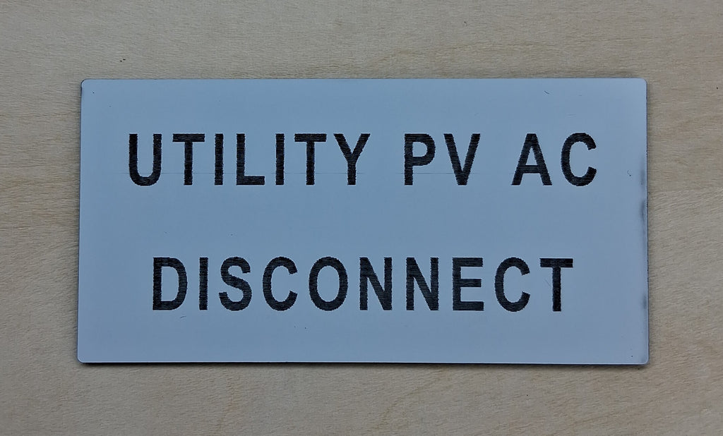 Placards and Nameplates Laser Engraved Stocked