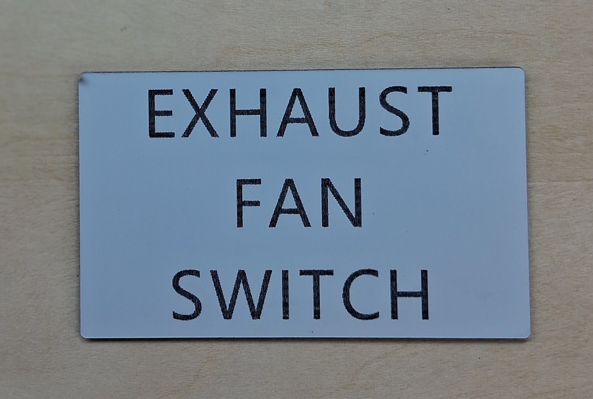 Placards and Nameplates Laser Engraved Stocked