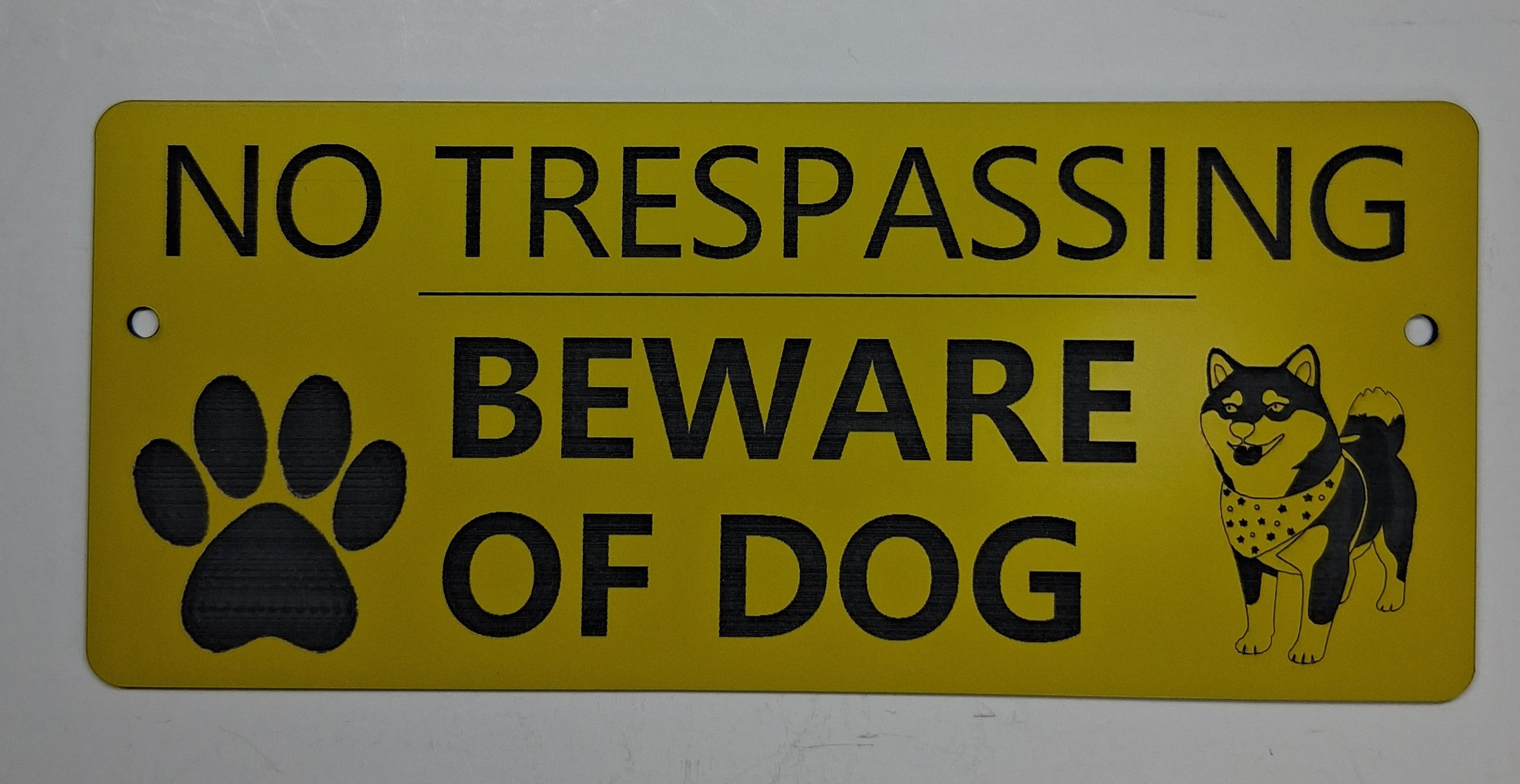 No Trespassing - Beware of Dog Sign