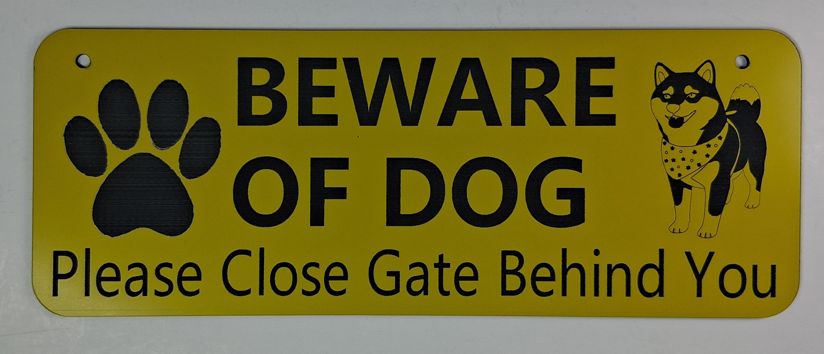 Beware of Dog Close Gate