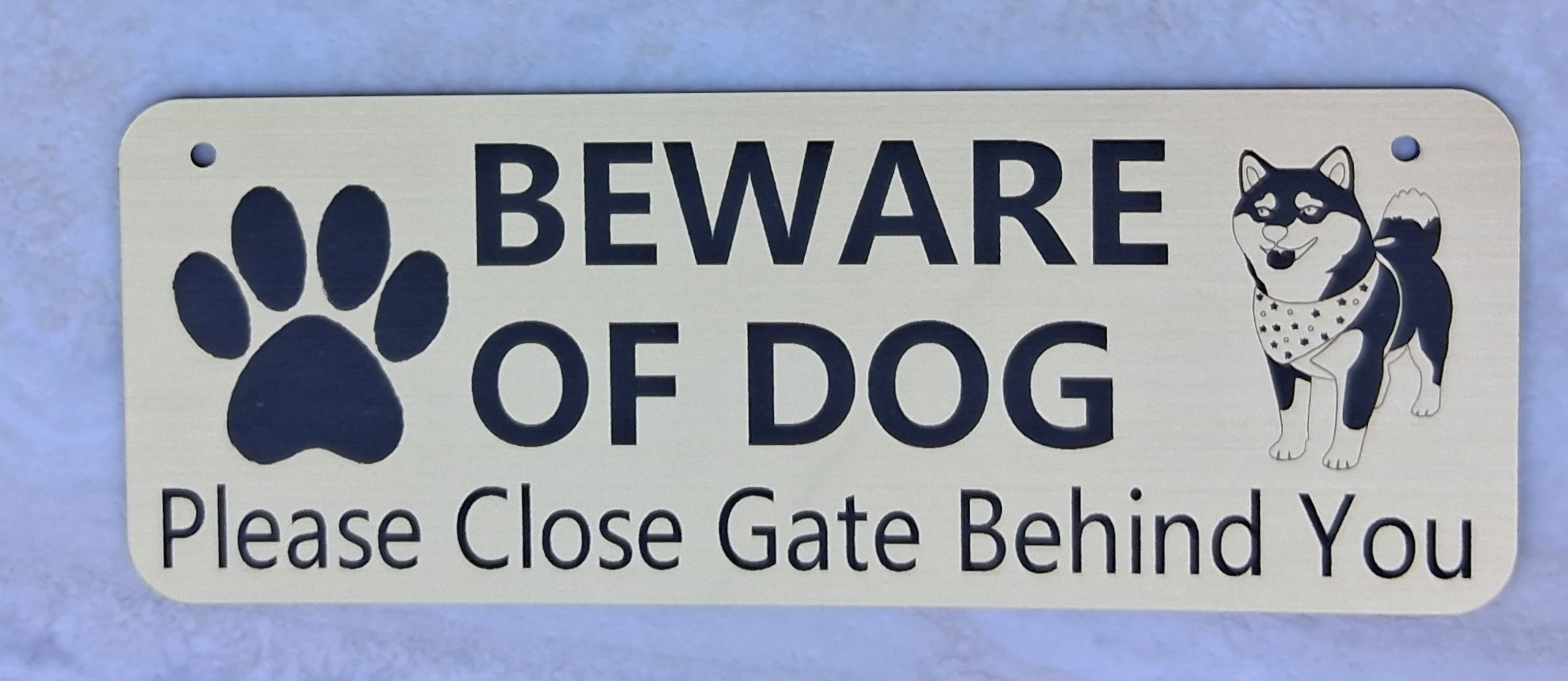 Beware of Dog Close Gate