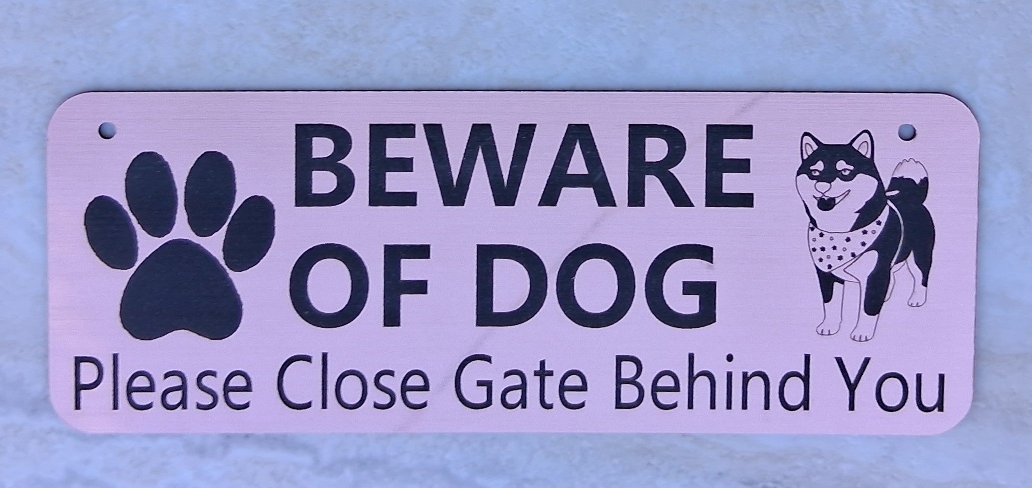 Beware of Dog Close Gate