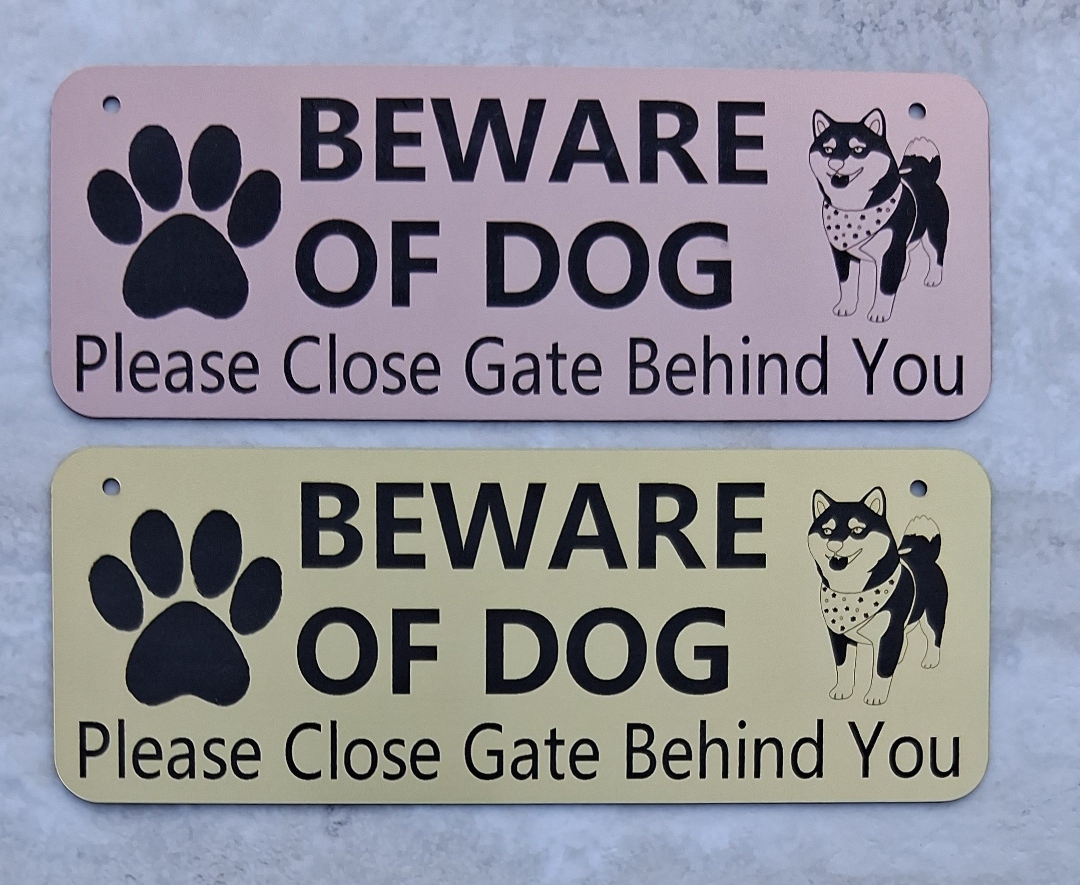 Beware of Dog Close Gate
