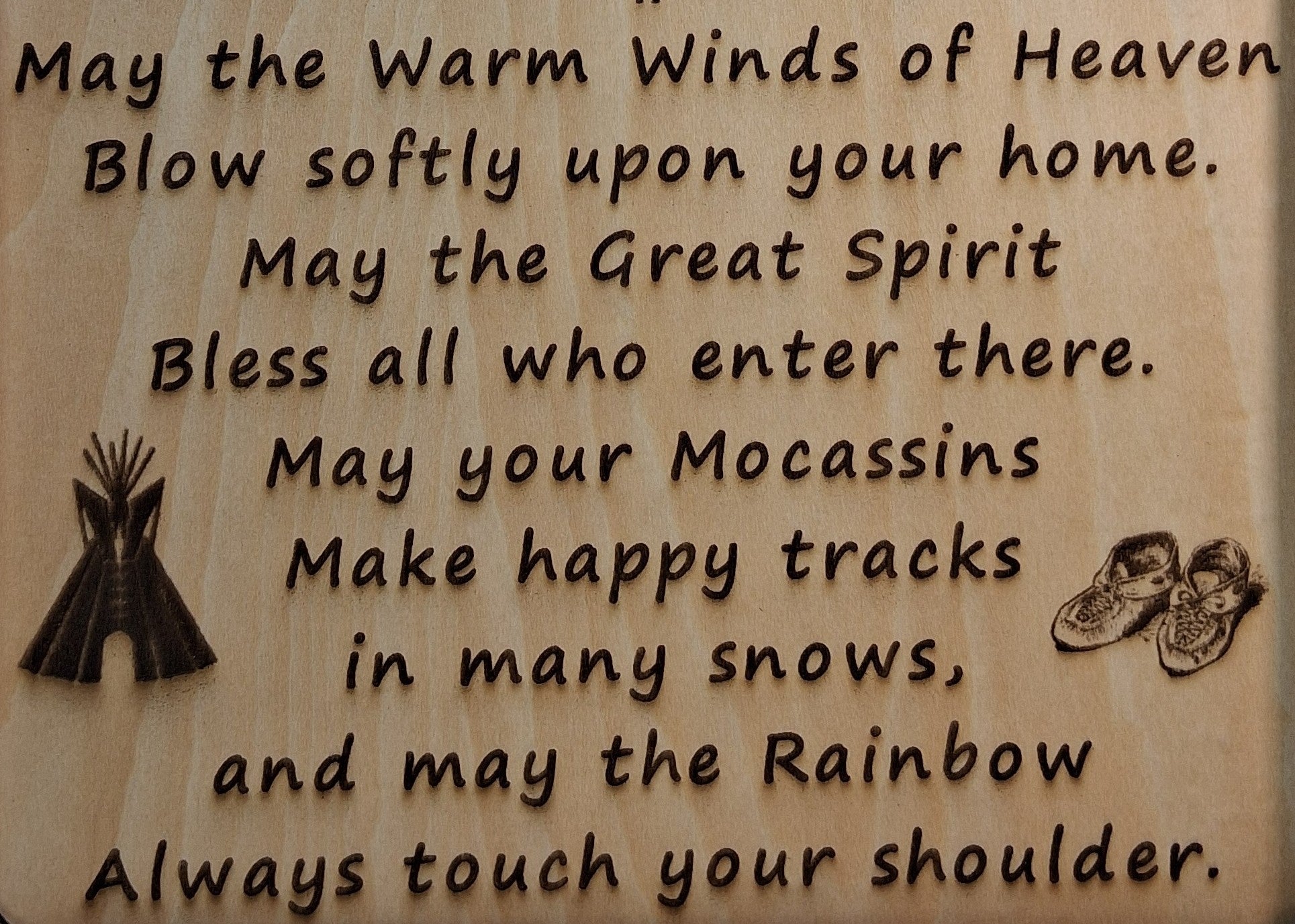 Cherokee Blessing Decorative Plaque