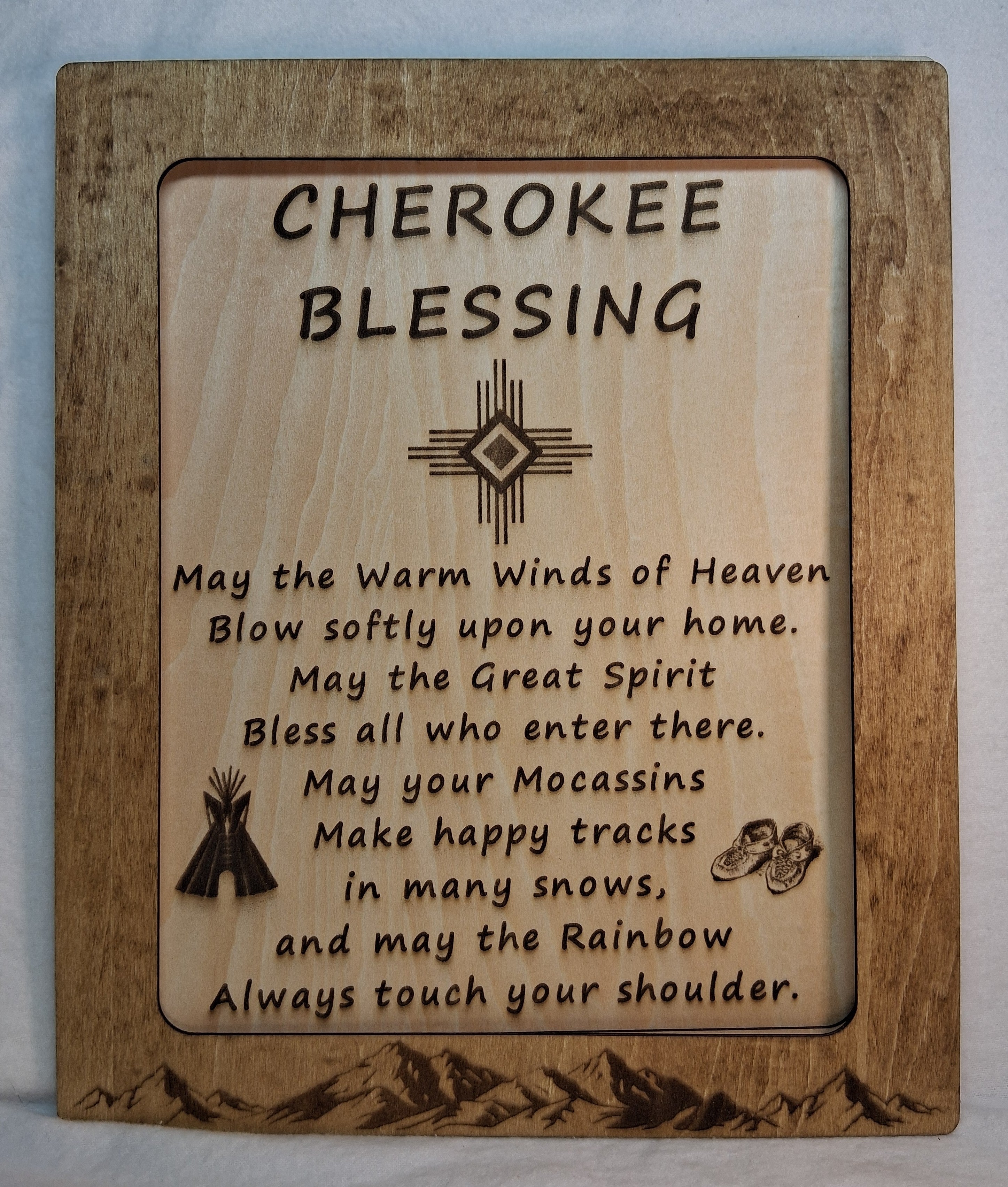 Cherokee Blessing Decorative Plaque