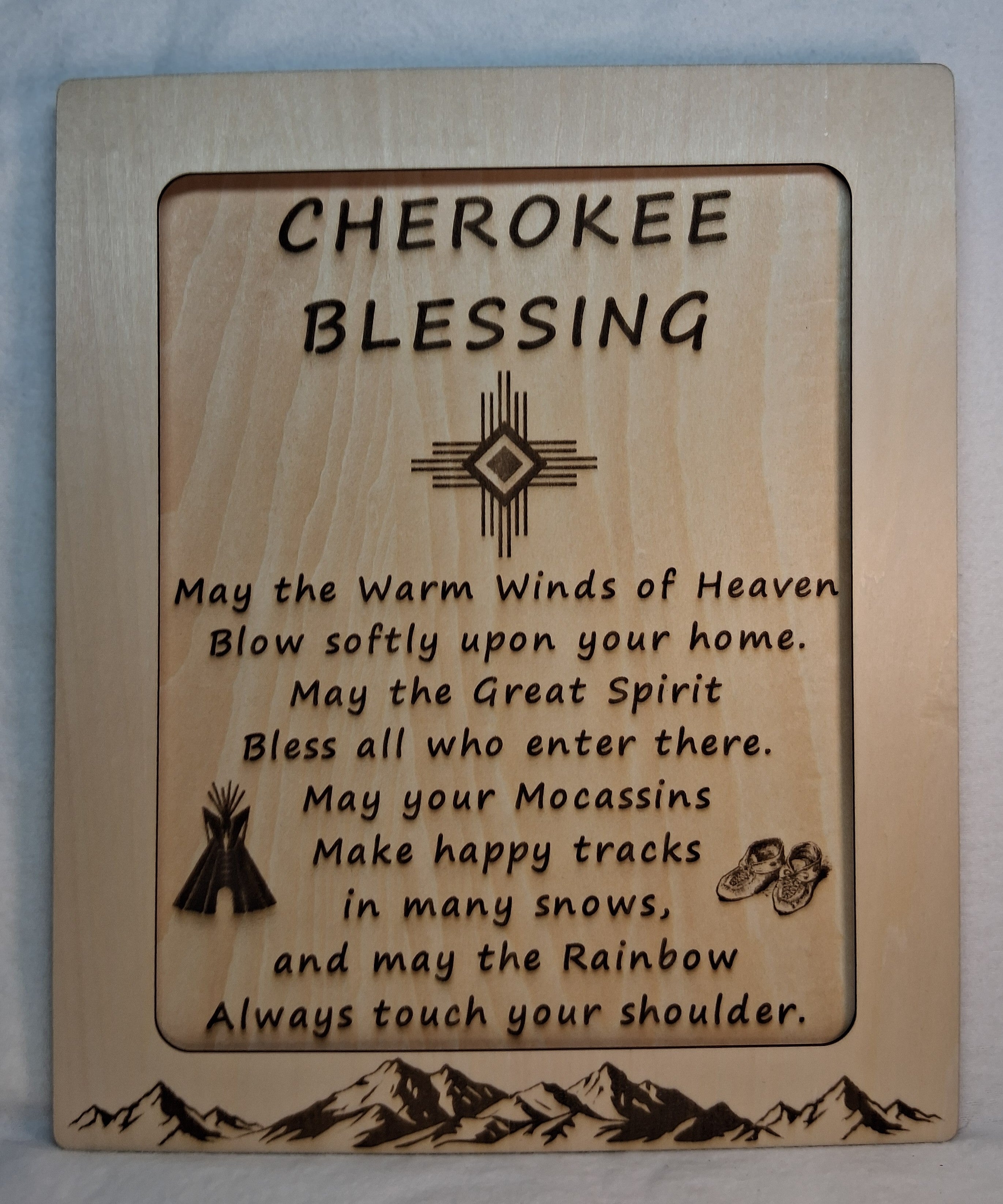 Cherokee Blessing Decorative Plaque