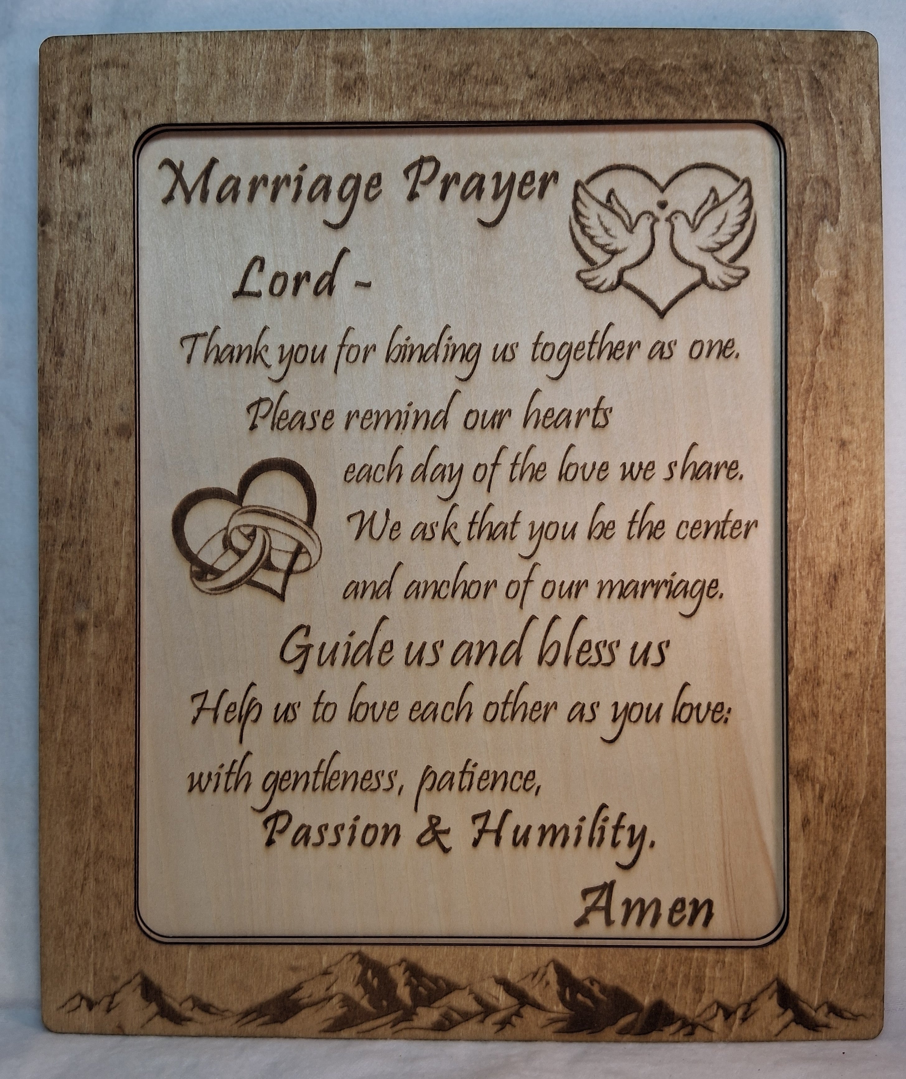 Marriage Prayer Decorative Plaque