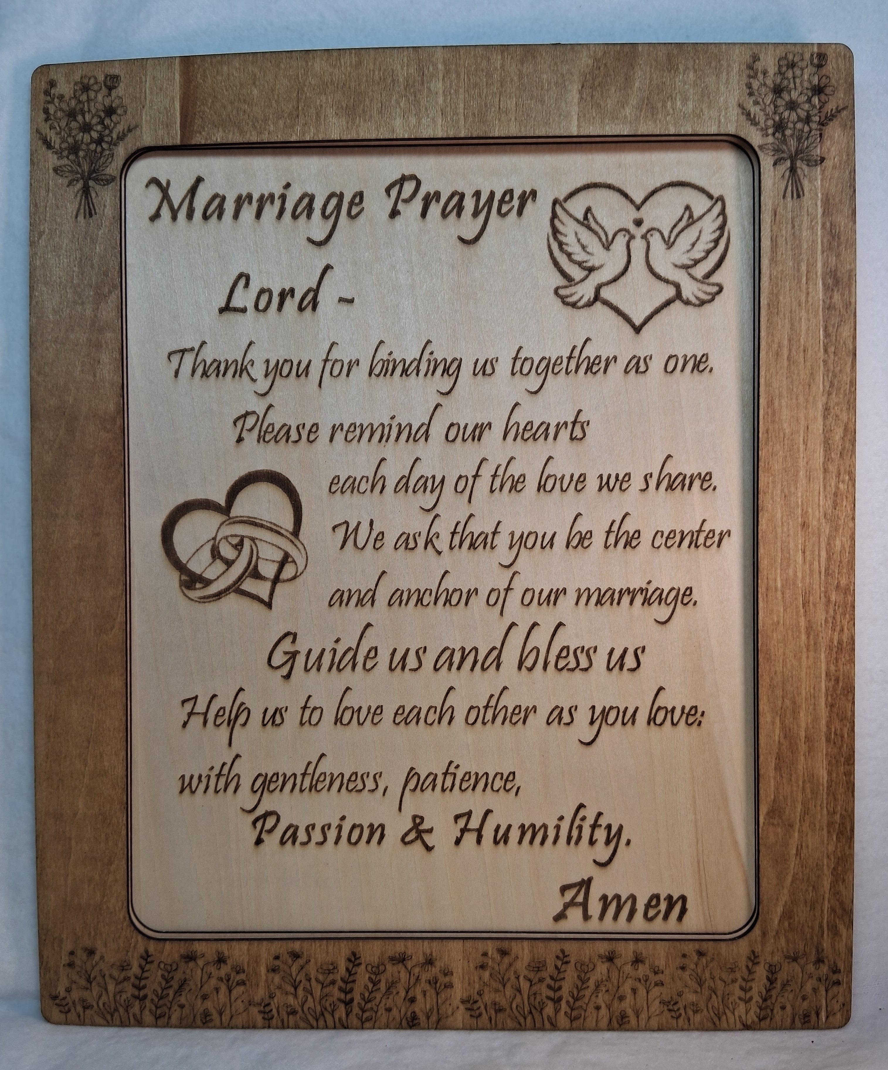 Marriage Prayer Decorative Plaque