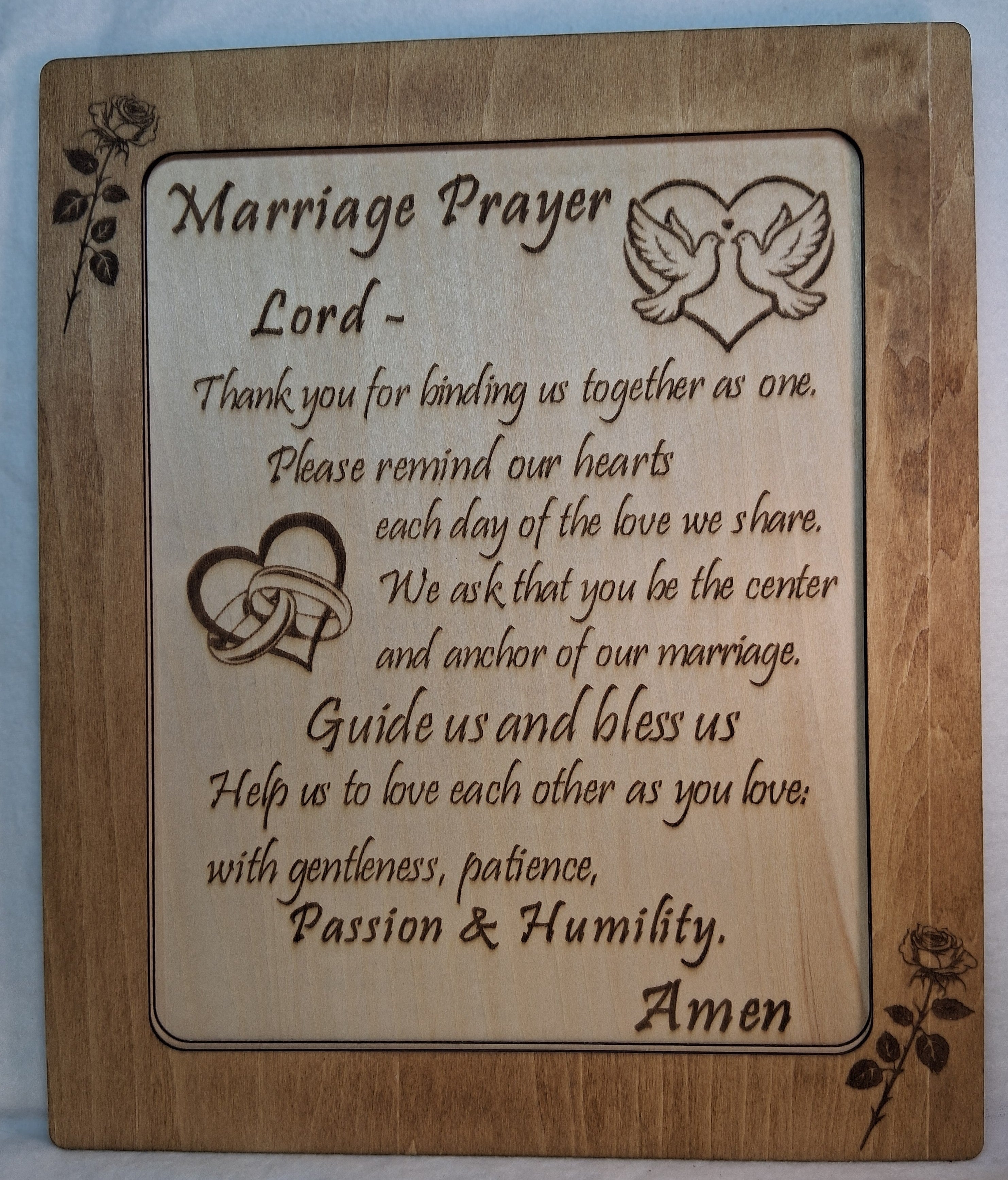 Marriage Prayer Decorative Plaque