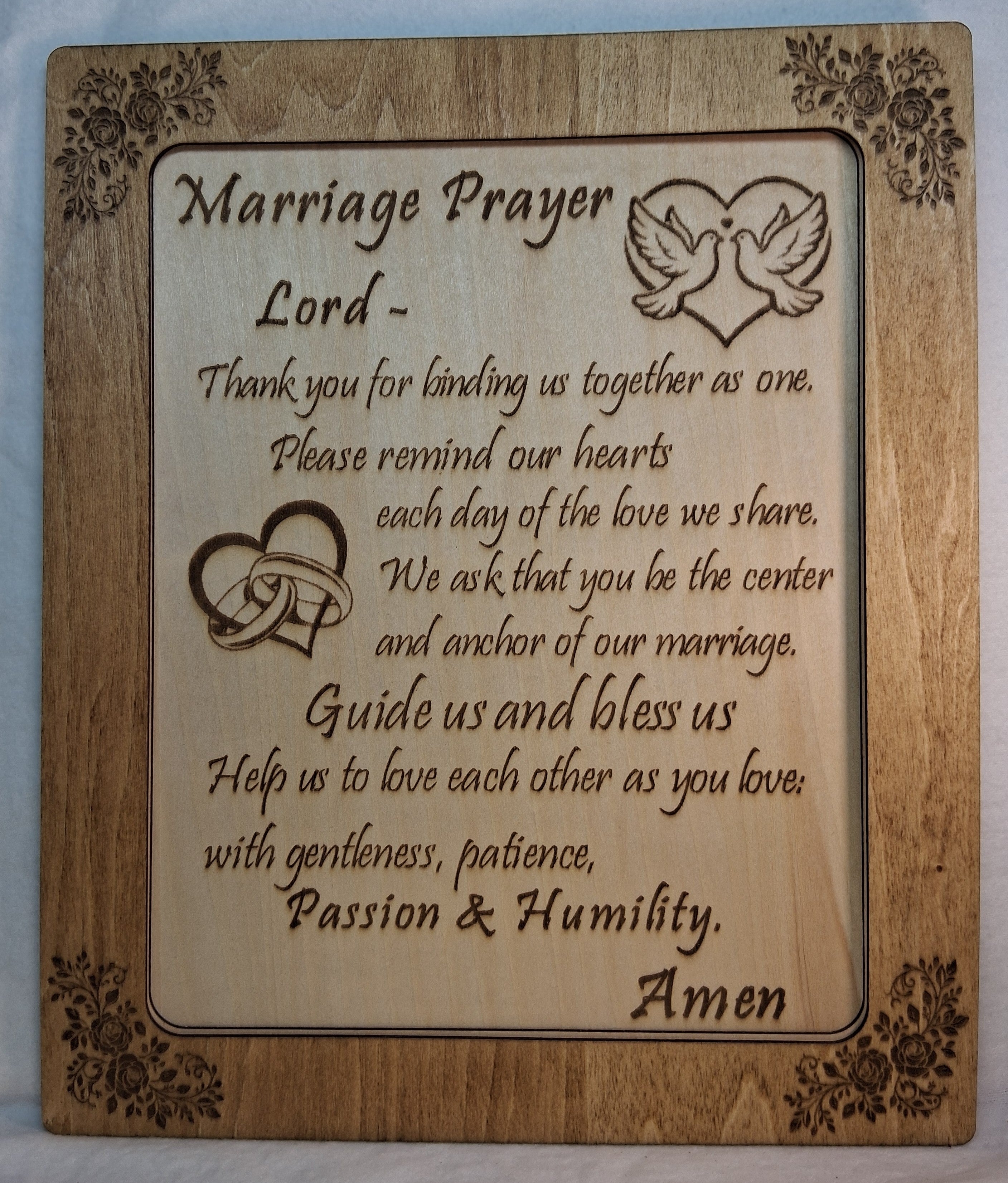 Marriage Prayer Decorative Plaque