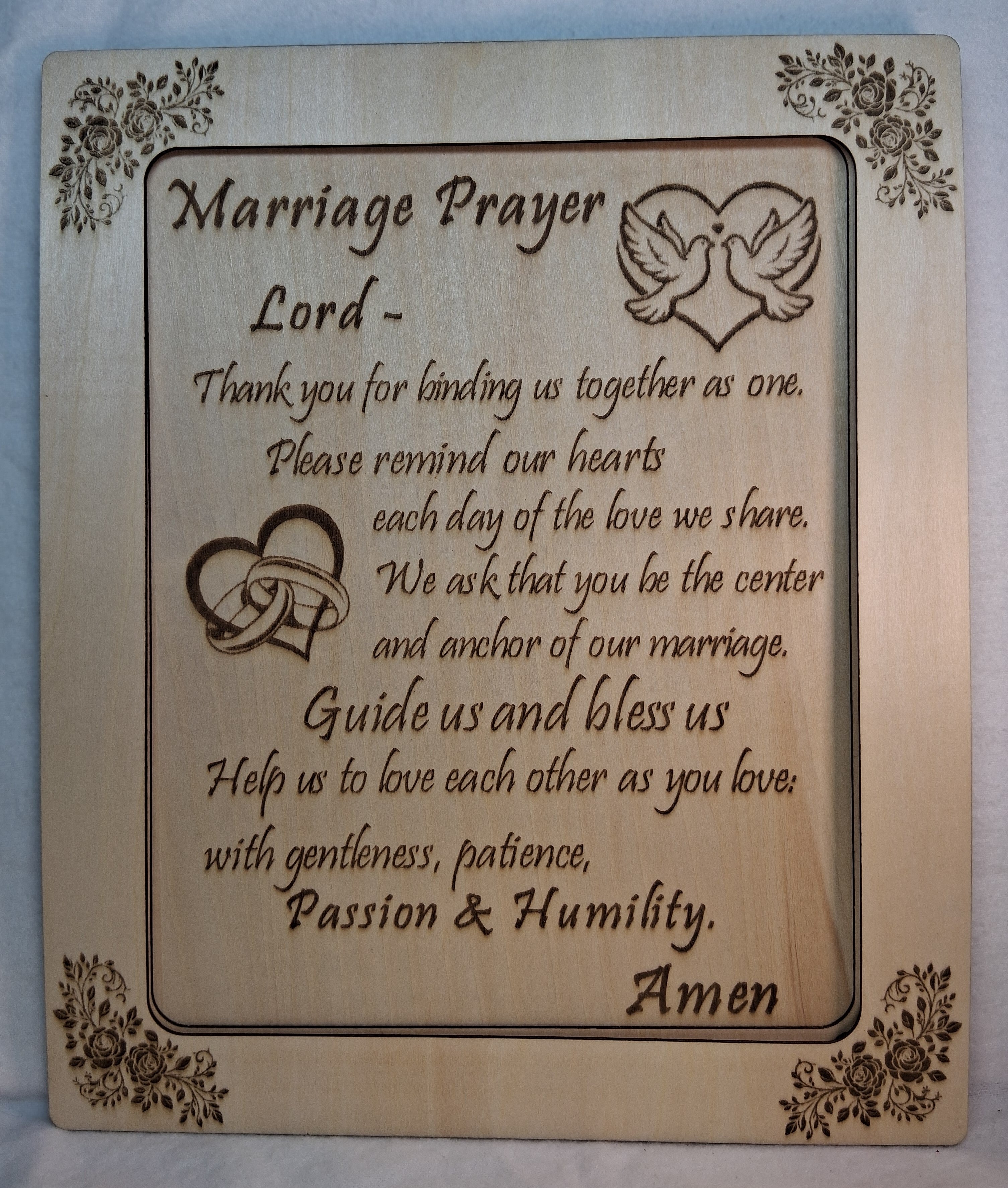 Marriage Prayer Decorative Plaque