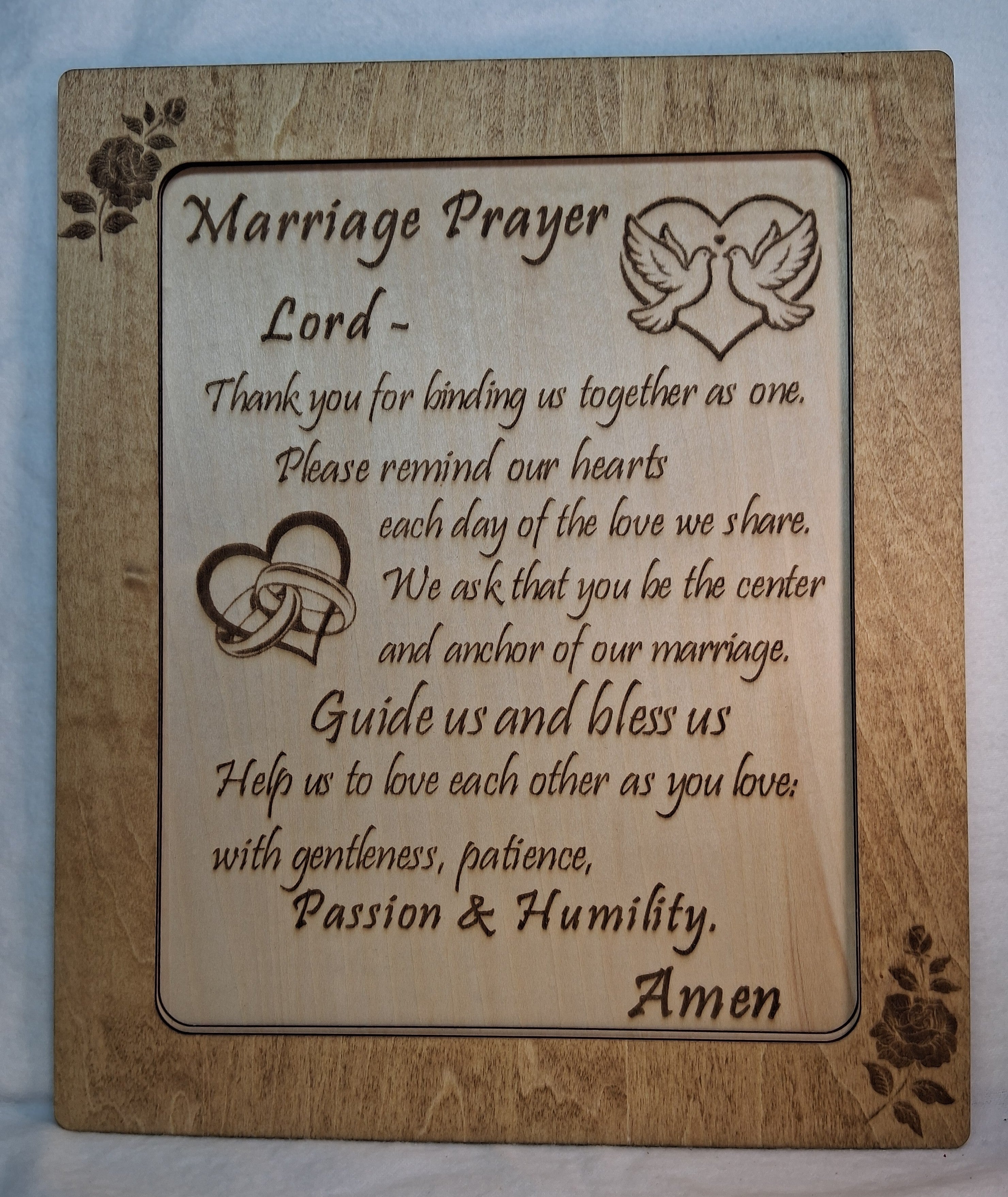 Marriage Prayer Decorative Plaque