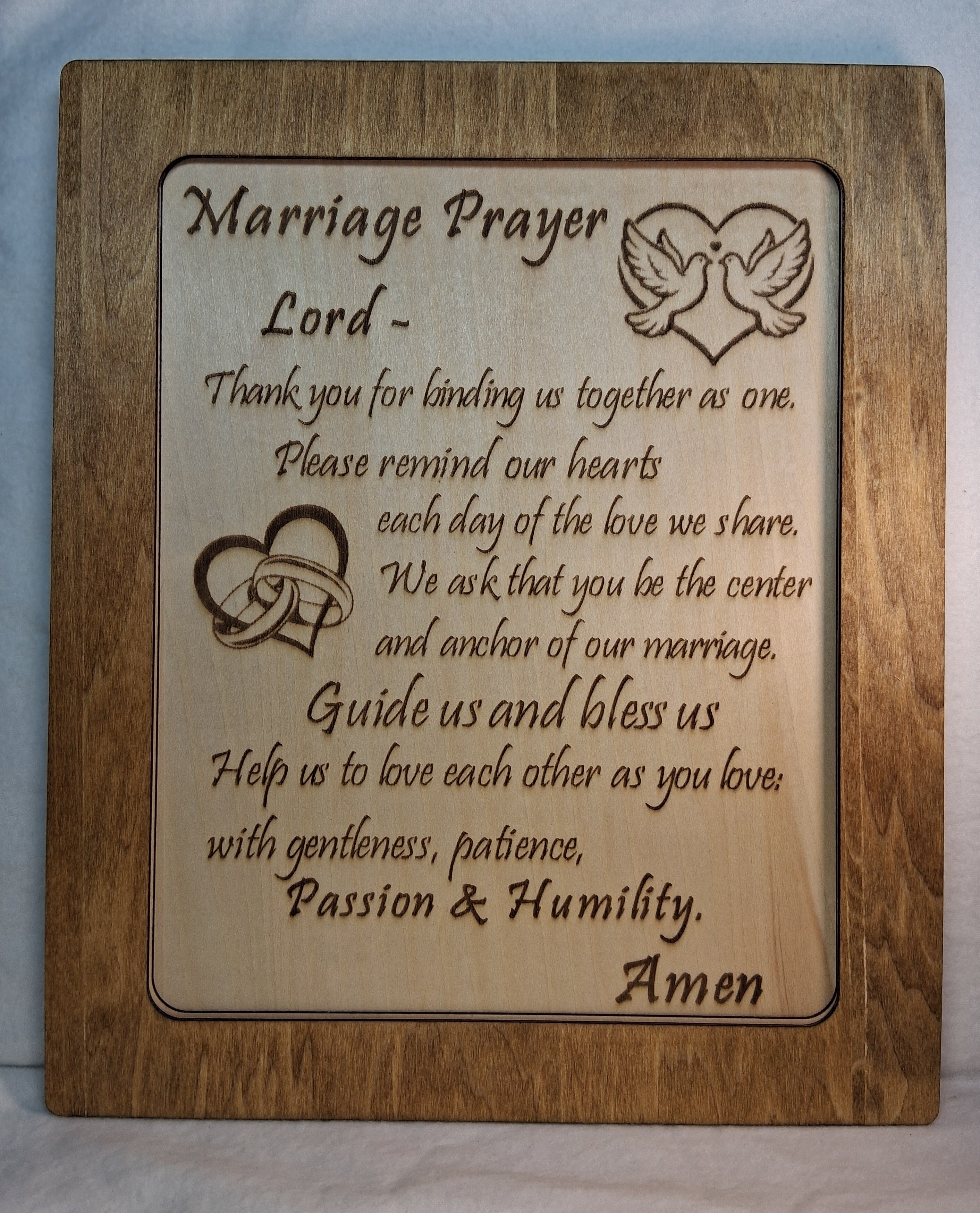 Marriage Prayer Decorative Plaque