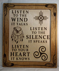 Listen To The Wind Framed Laser Engraving