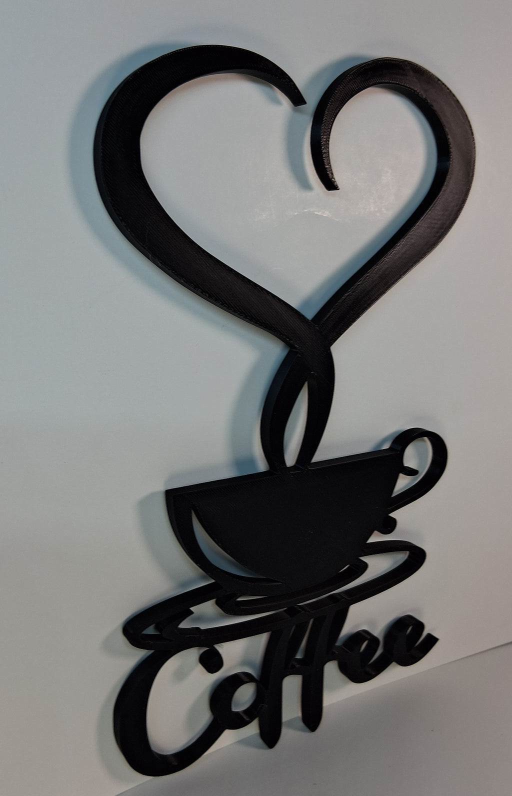 Wall Art Coffee Steaming 3D Printed