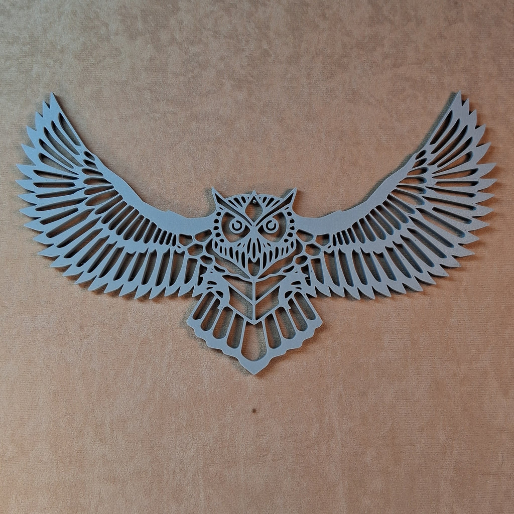 Wall Art Owl in Flight 3D Printed