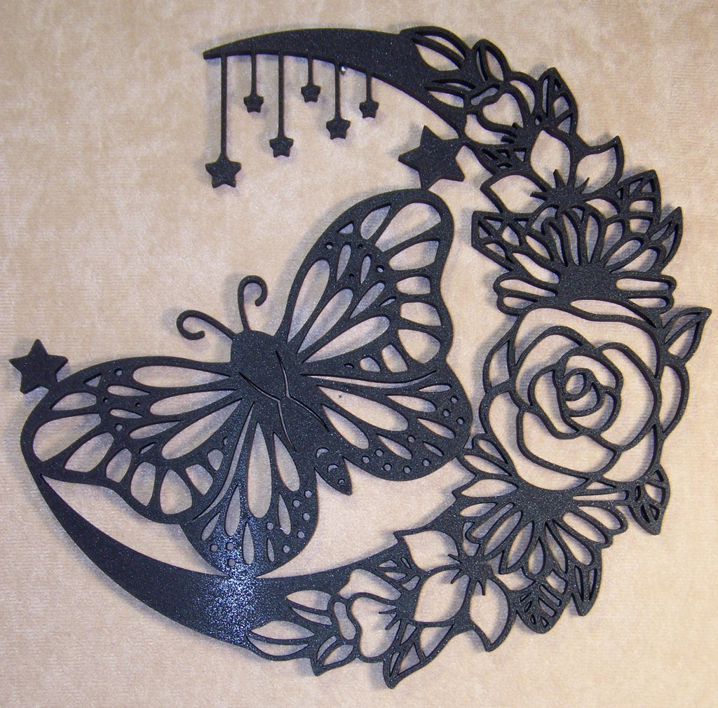 Wall Art Butterfly under the Stars 3D Printed