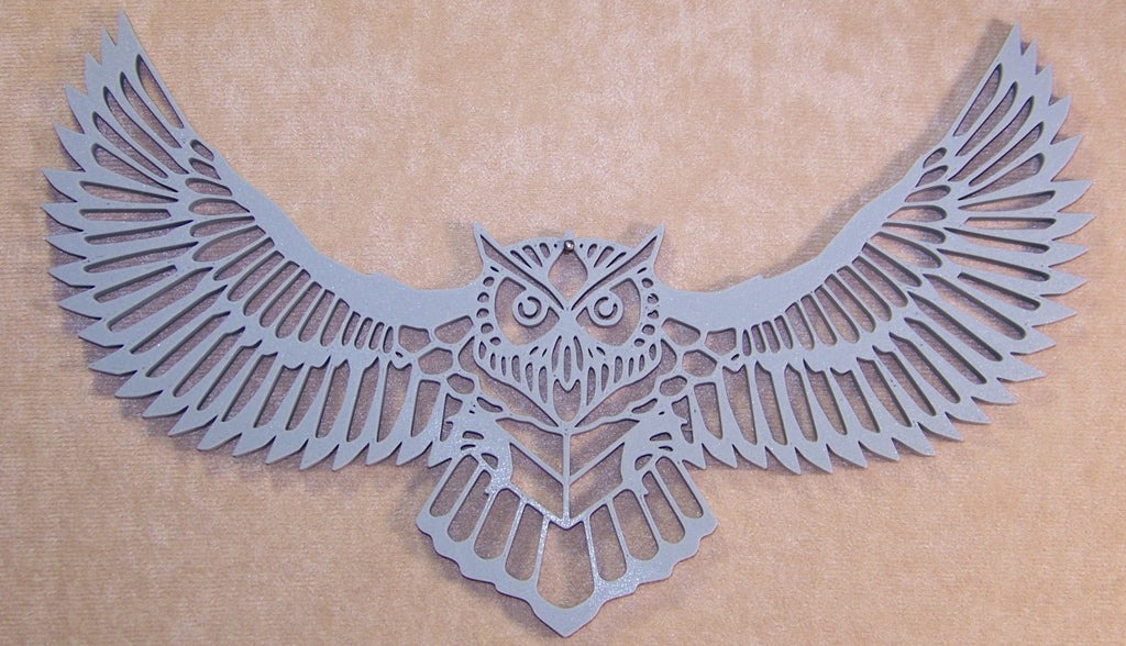 Wall Art Owl in Flight 3D Printed
