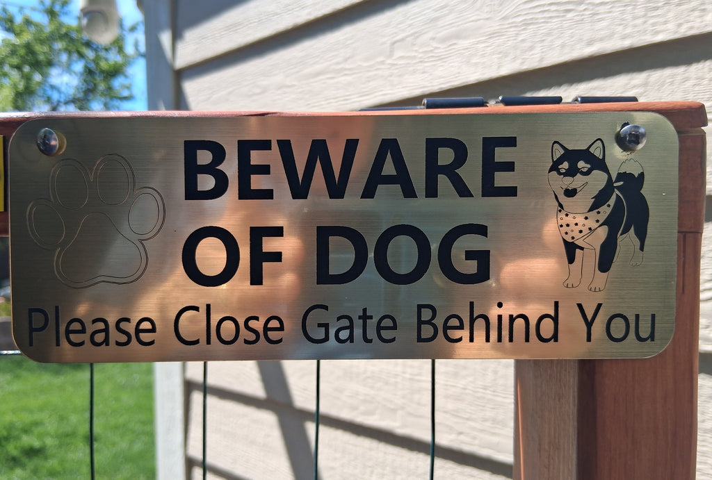 Beware of Dog Close Gate