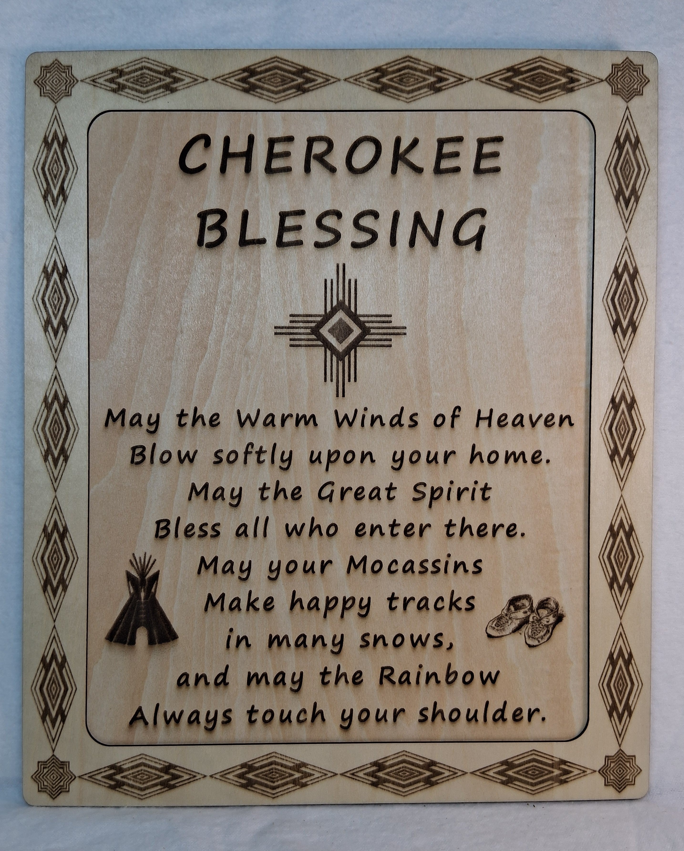 Cherokee Blessing Decorative Plaque