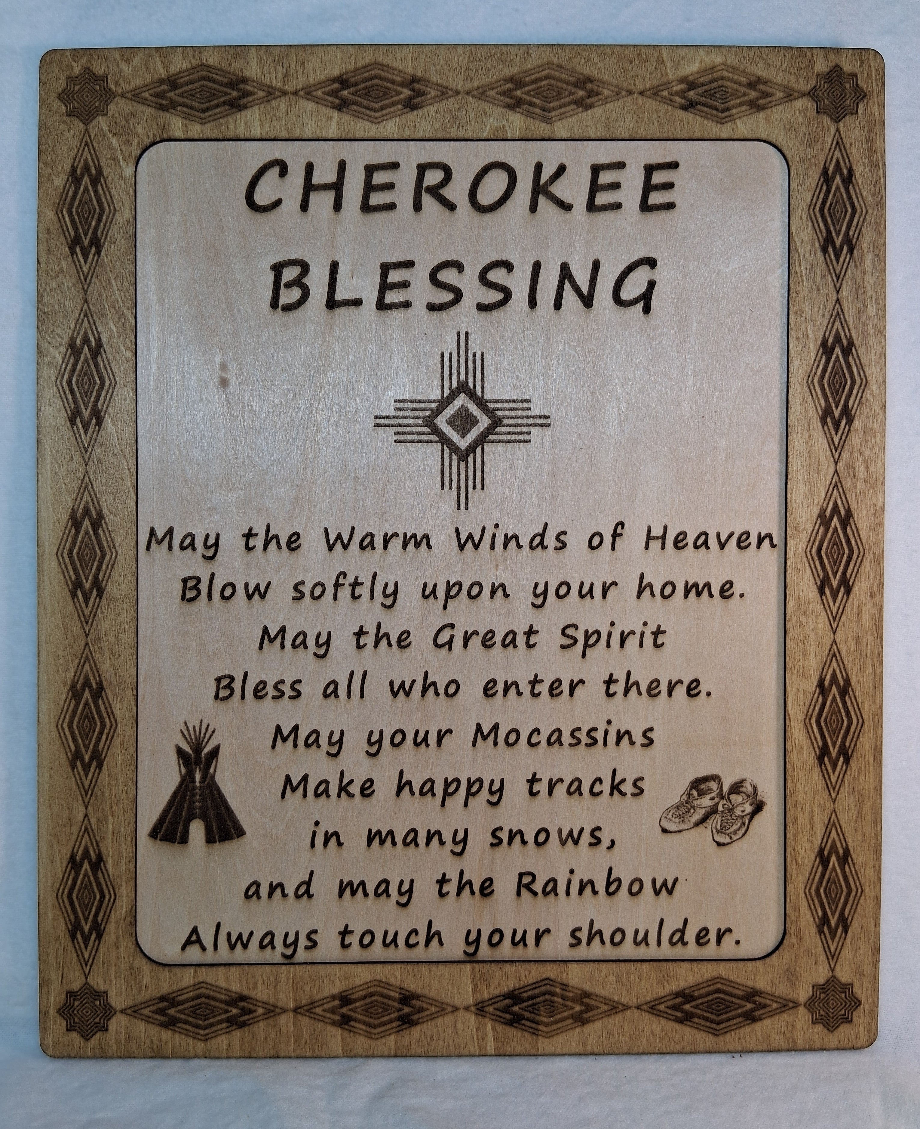 Cherokee Blessing Decorative Plaque