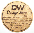 Custom Laser Engraved Cork Coasters