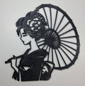 Wall Art Woman with Umbrella — 3D Printed