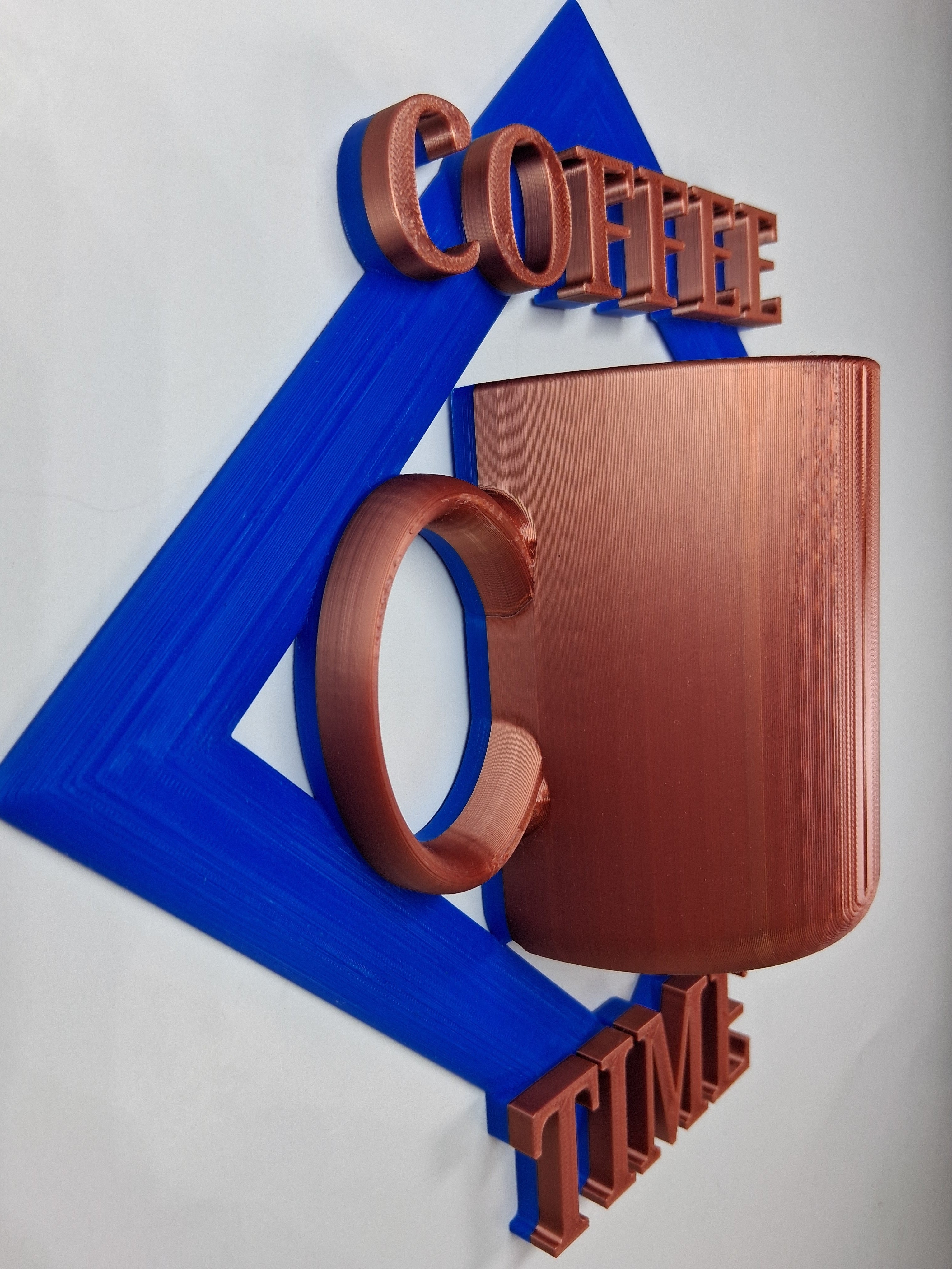 Wall Art Coffee Time with Mug — 3D Printed