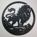 Wall Art Lion in Circle — 3D Printed