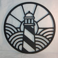 Wall Art Lighthouse in Circle — 3D Printed