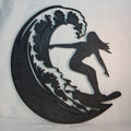 Wall Art Surfer Riding the Wave — 3D Printed