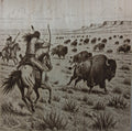 Hunting Bison on the Plains