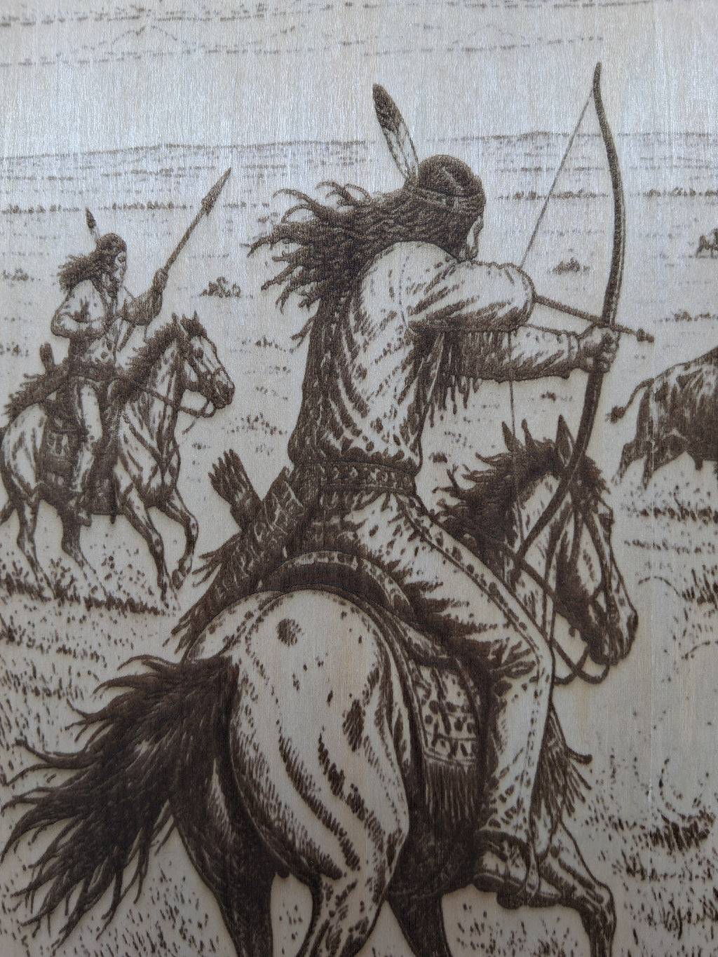 Hunting Bison on the Plains
