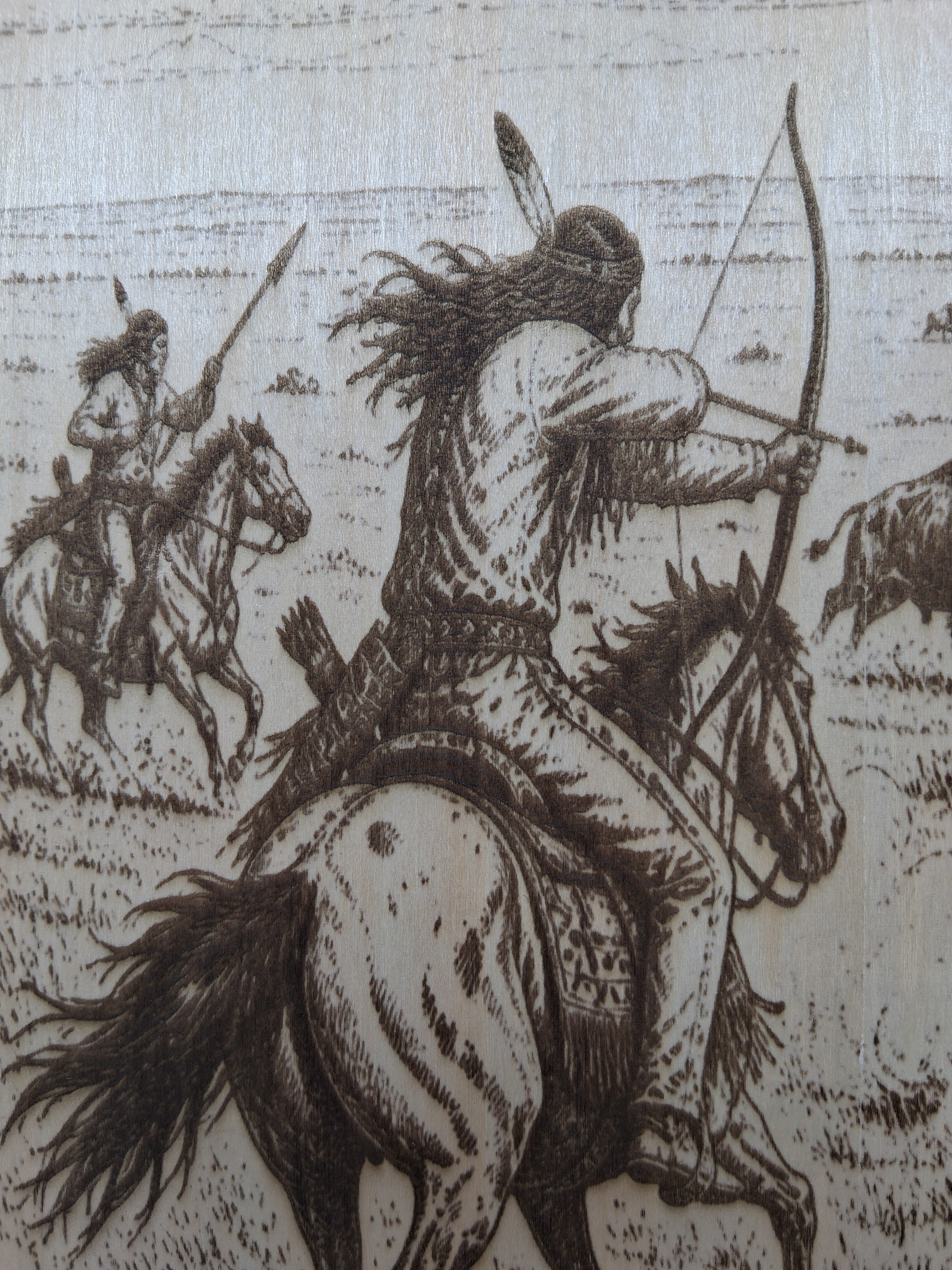 Hunting Bison on the Plains
