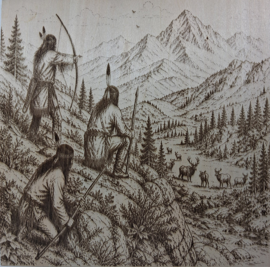 Hunting Elk in the Mountains