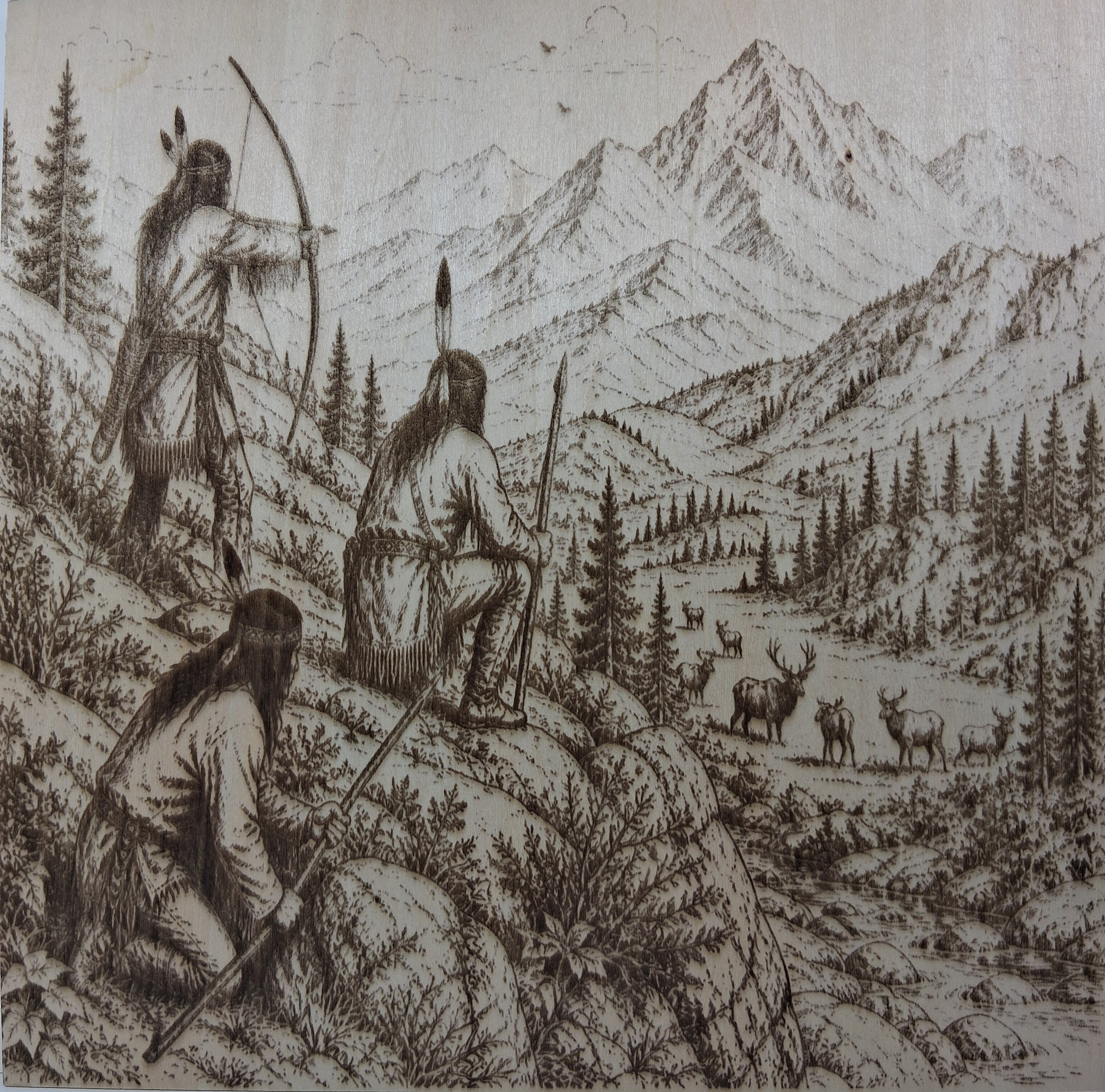 Hunting Elk in the Mountains