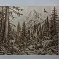 Mountain Stream with Wildlife