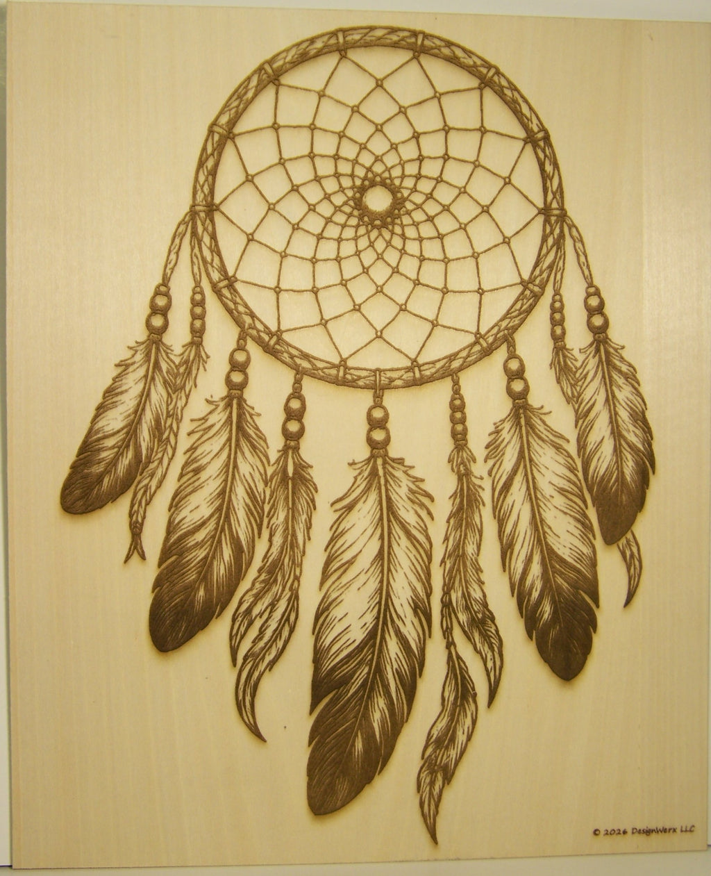 Native American Indian Dream Catcher Laser Engraving