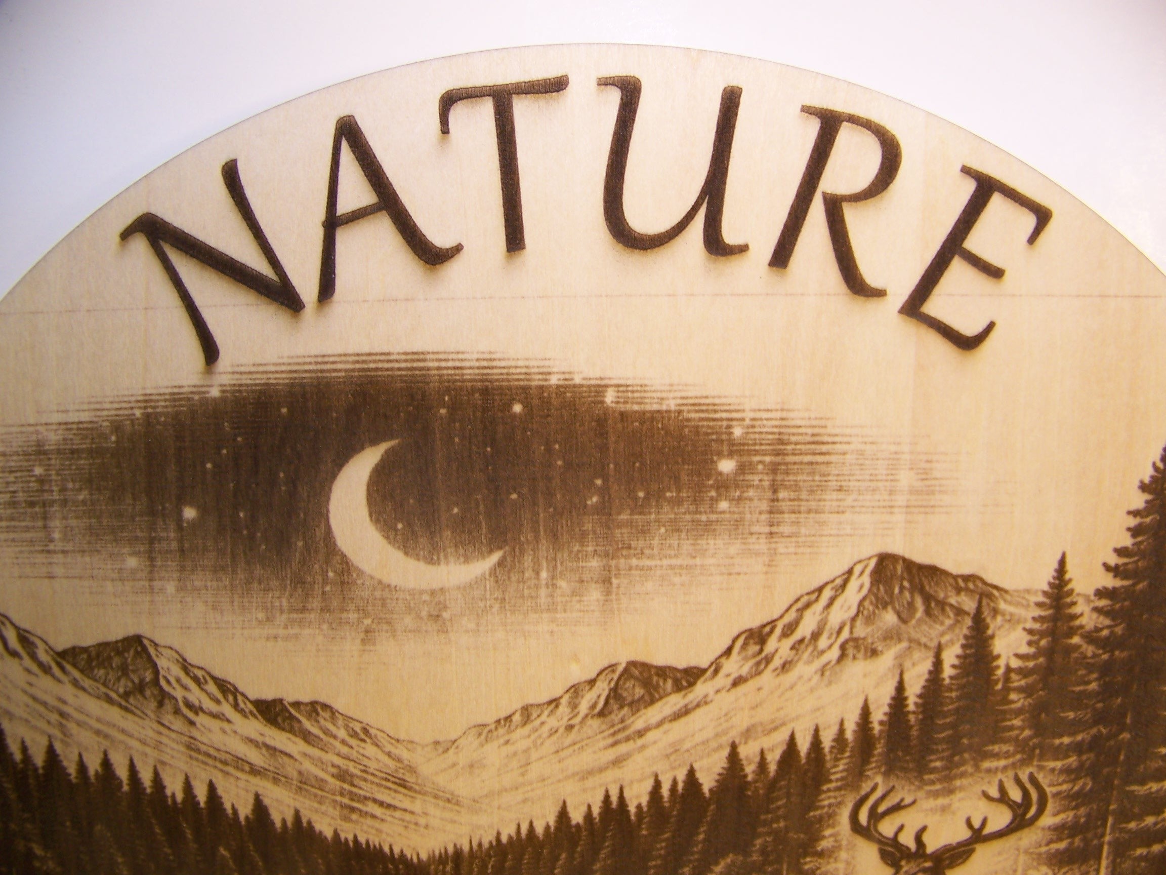 Nature Therapy Sign Laser Engraved