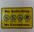 No Soliciting No Exceptions