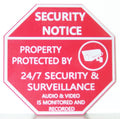 Security Notice Laser Engraved Sign