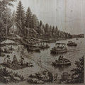 Summertime At the Mountain Lake Laser Engraving
