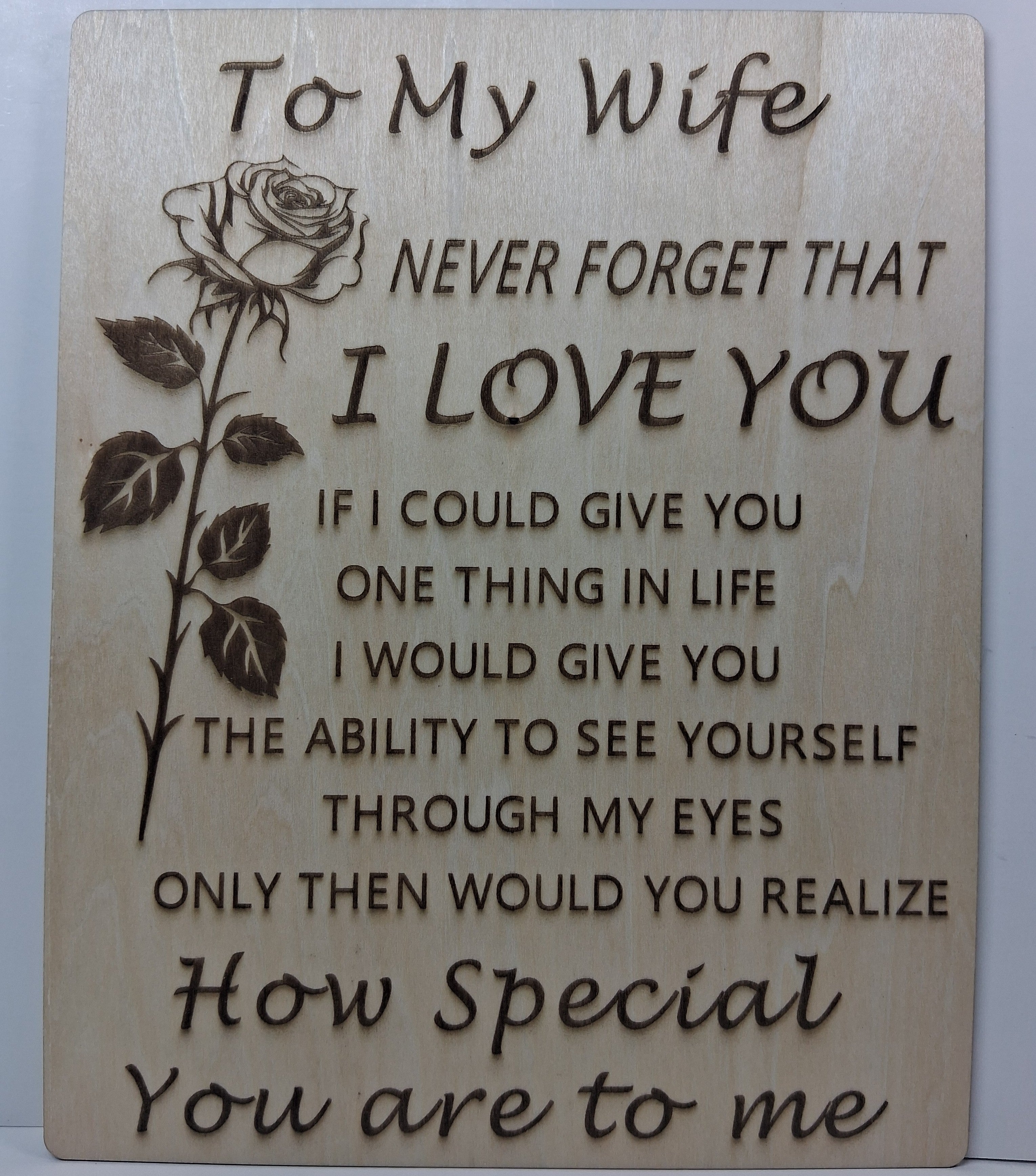 To My Wife I Love You
